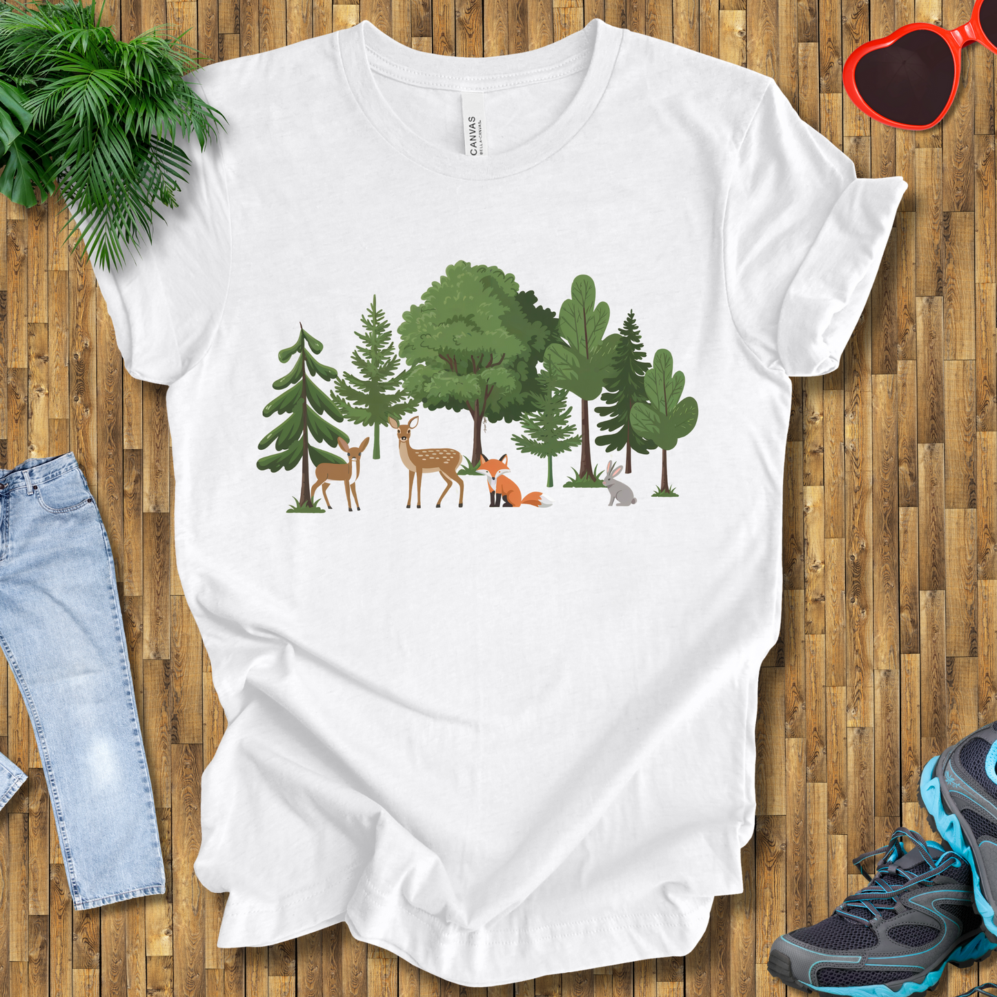 Trees and animals in natural setting T-Shirt