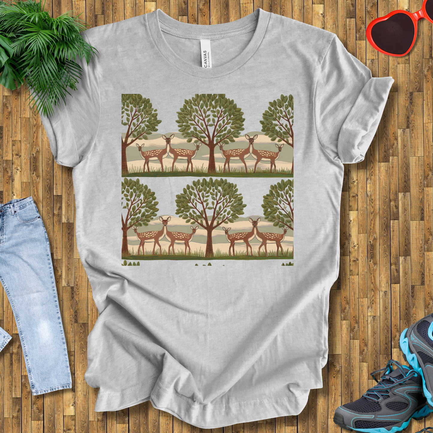 Trees and deers T-Shirt