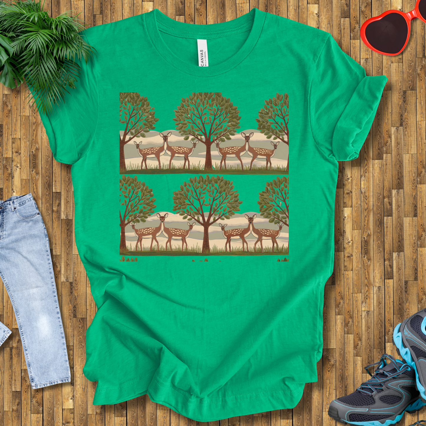 Trees and deers T-Shirt