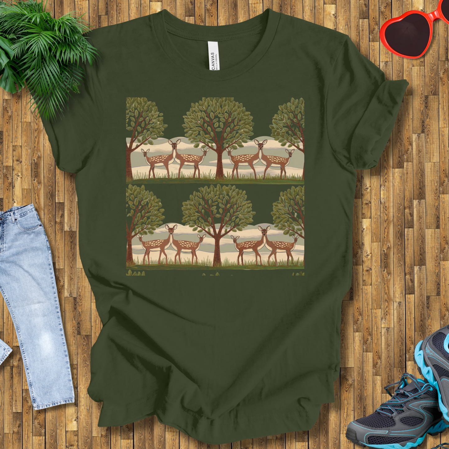 Trees and deers T-Shirt