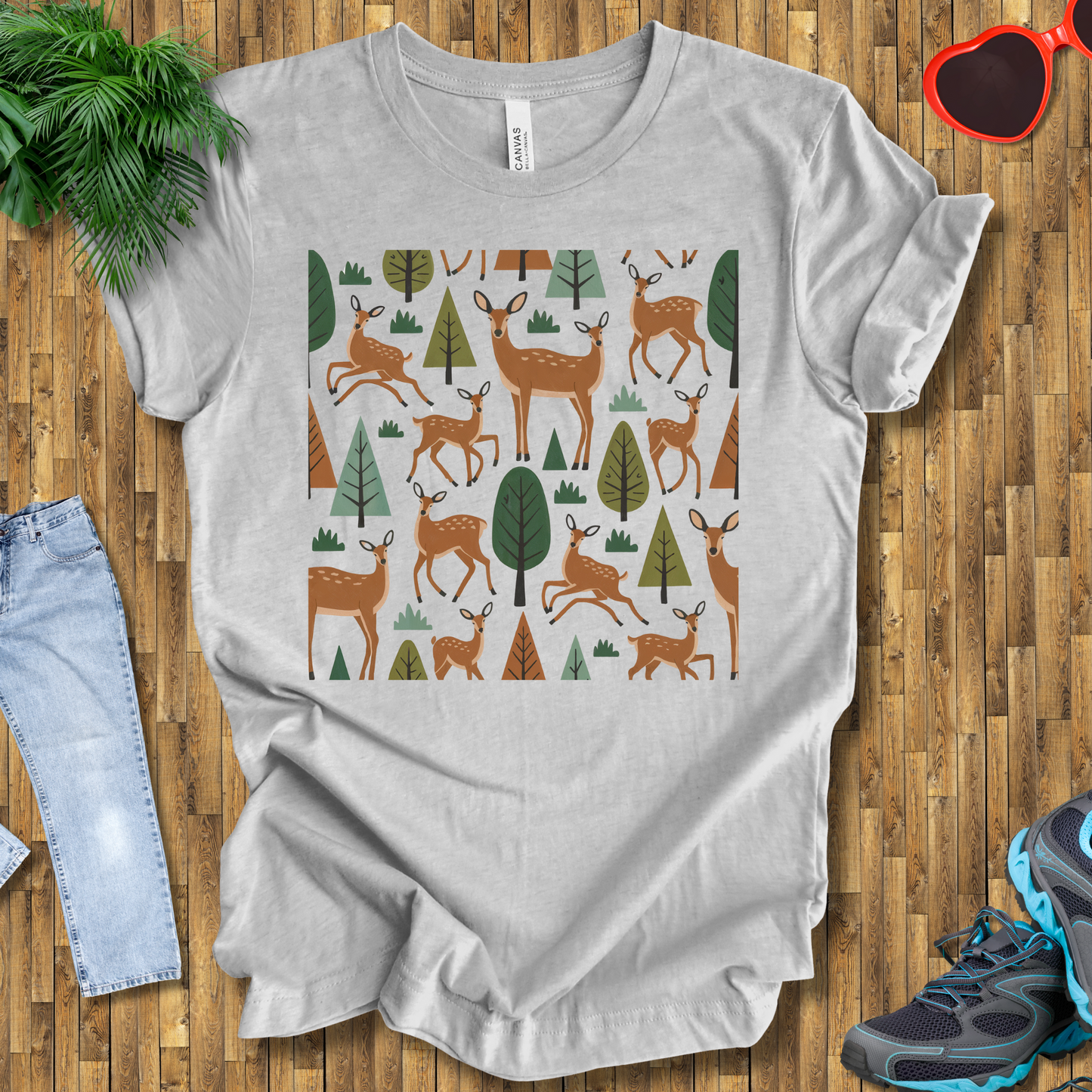 Trees and deers T-Shirt