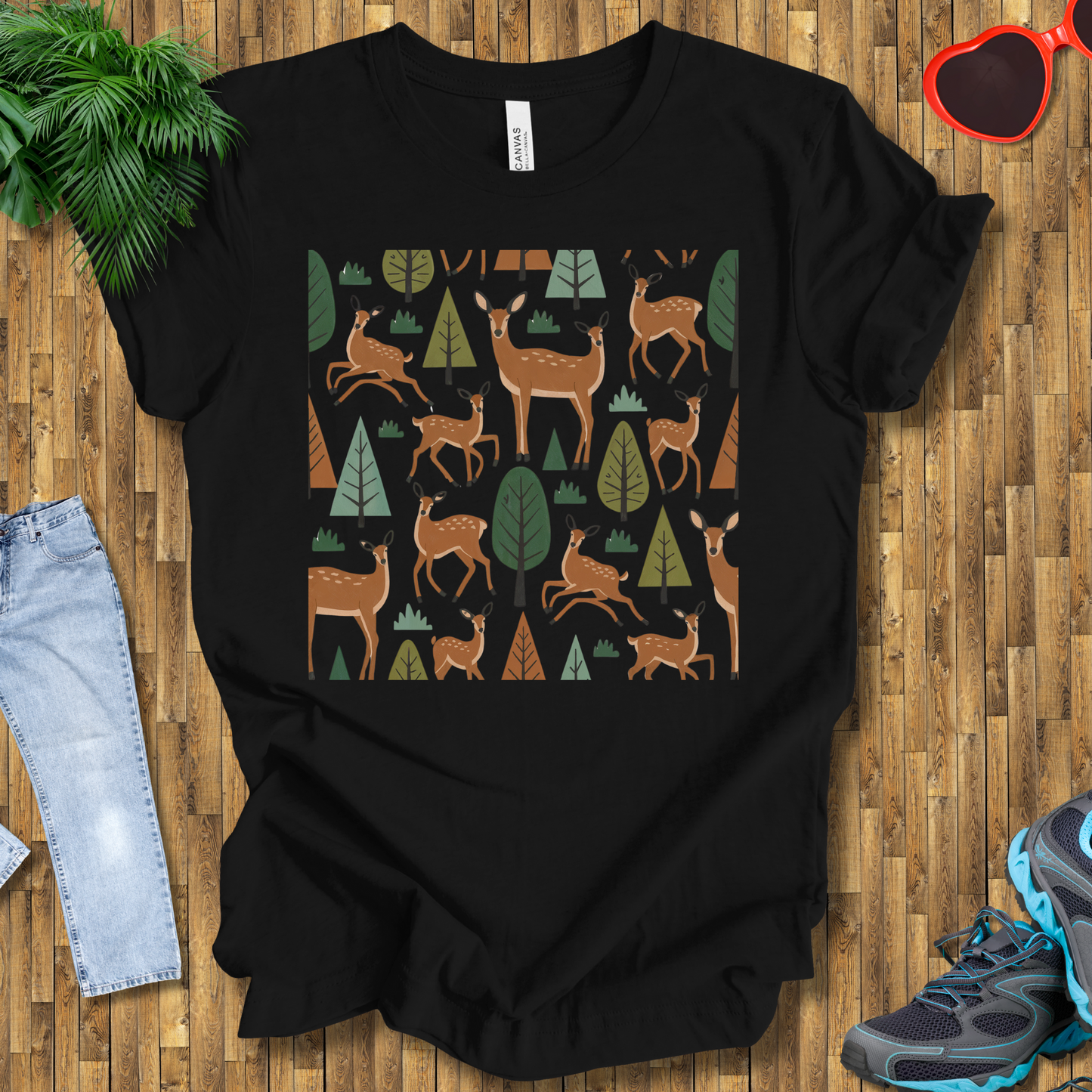 Trees and deers T-Shirt