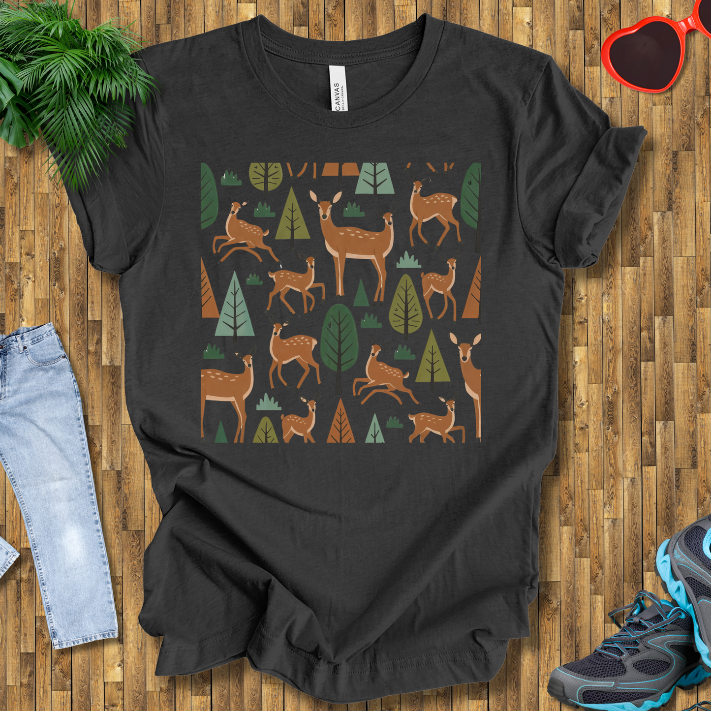 Trees and deers T-Shirt