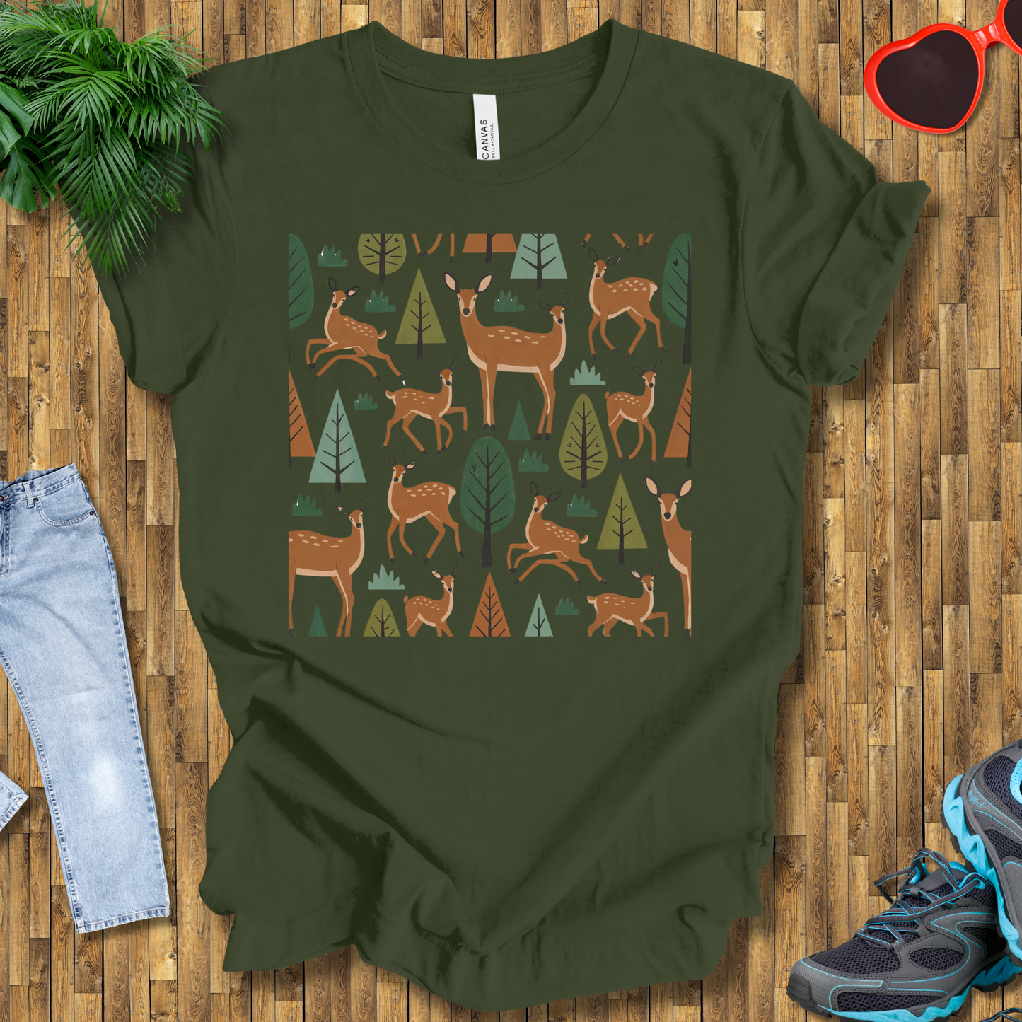 Trees and deers T-Shirt