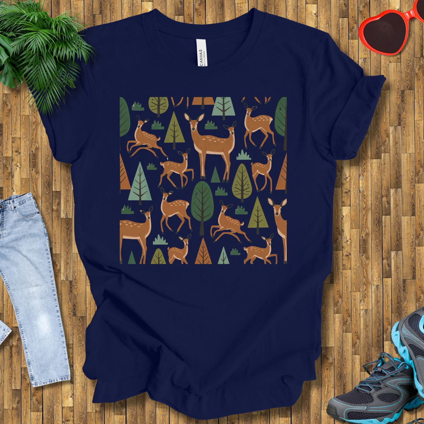 Trees and deers T-Shirt