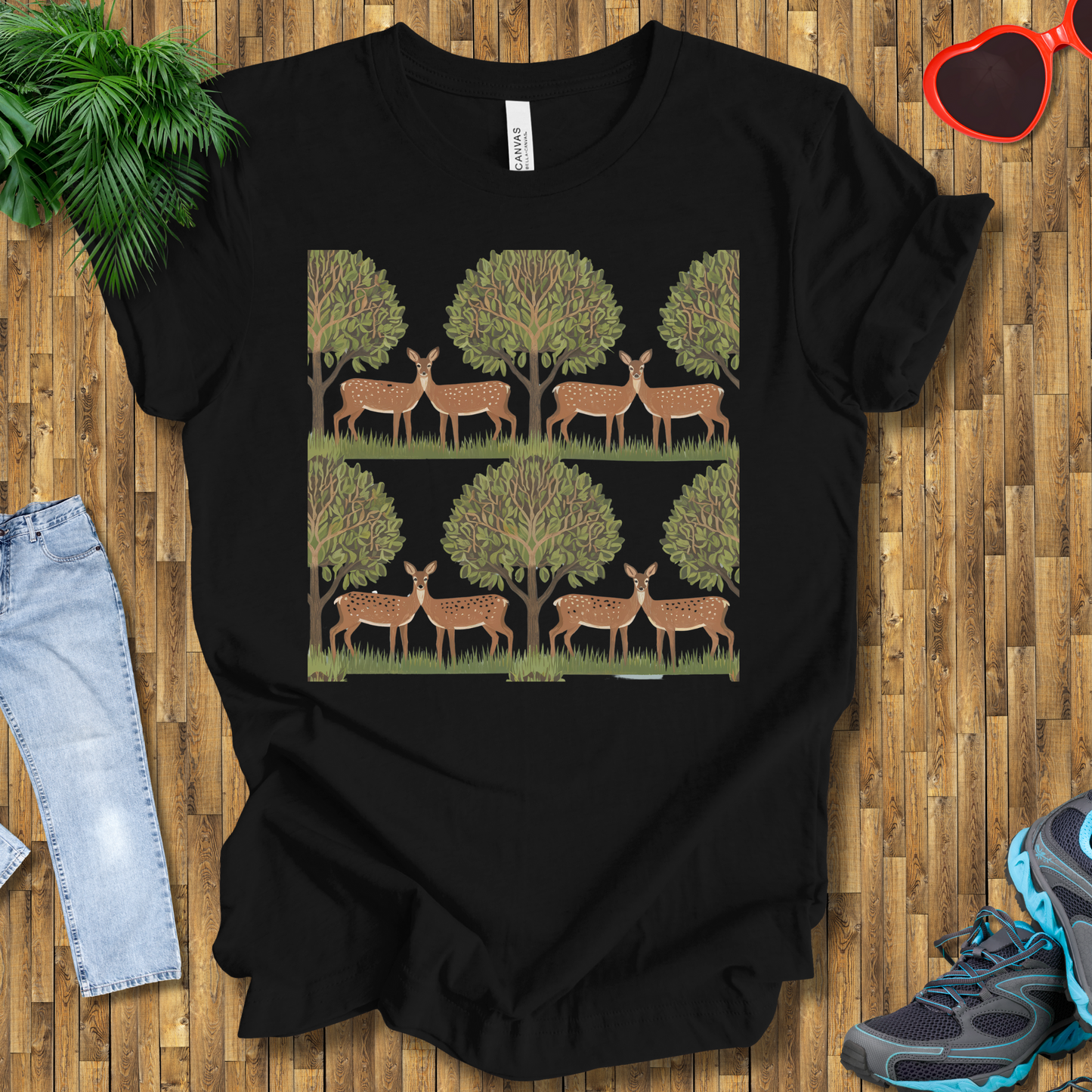 Trees and deers T-Shirt