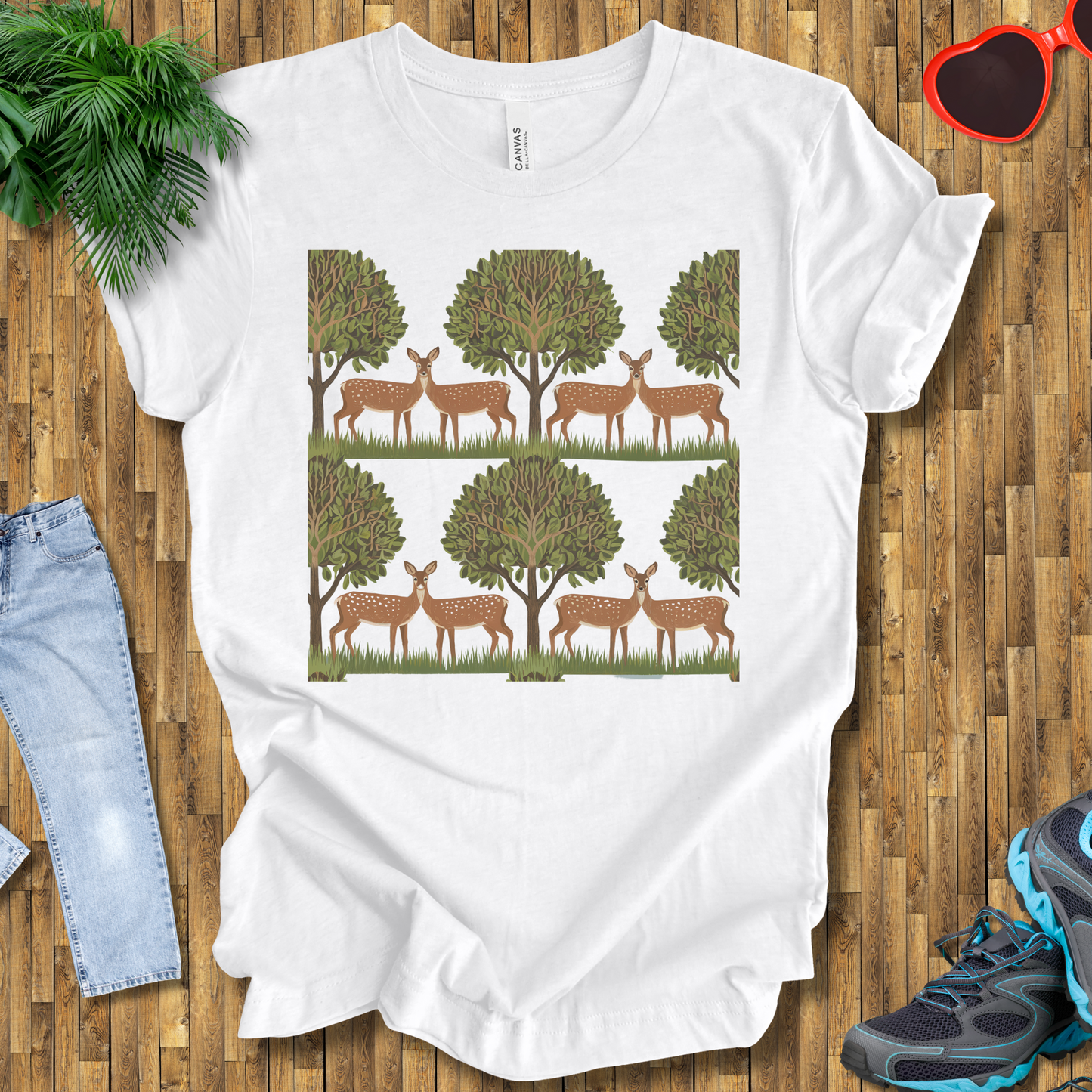 Trees and deers T-Shirt