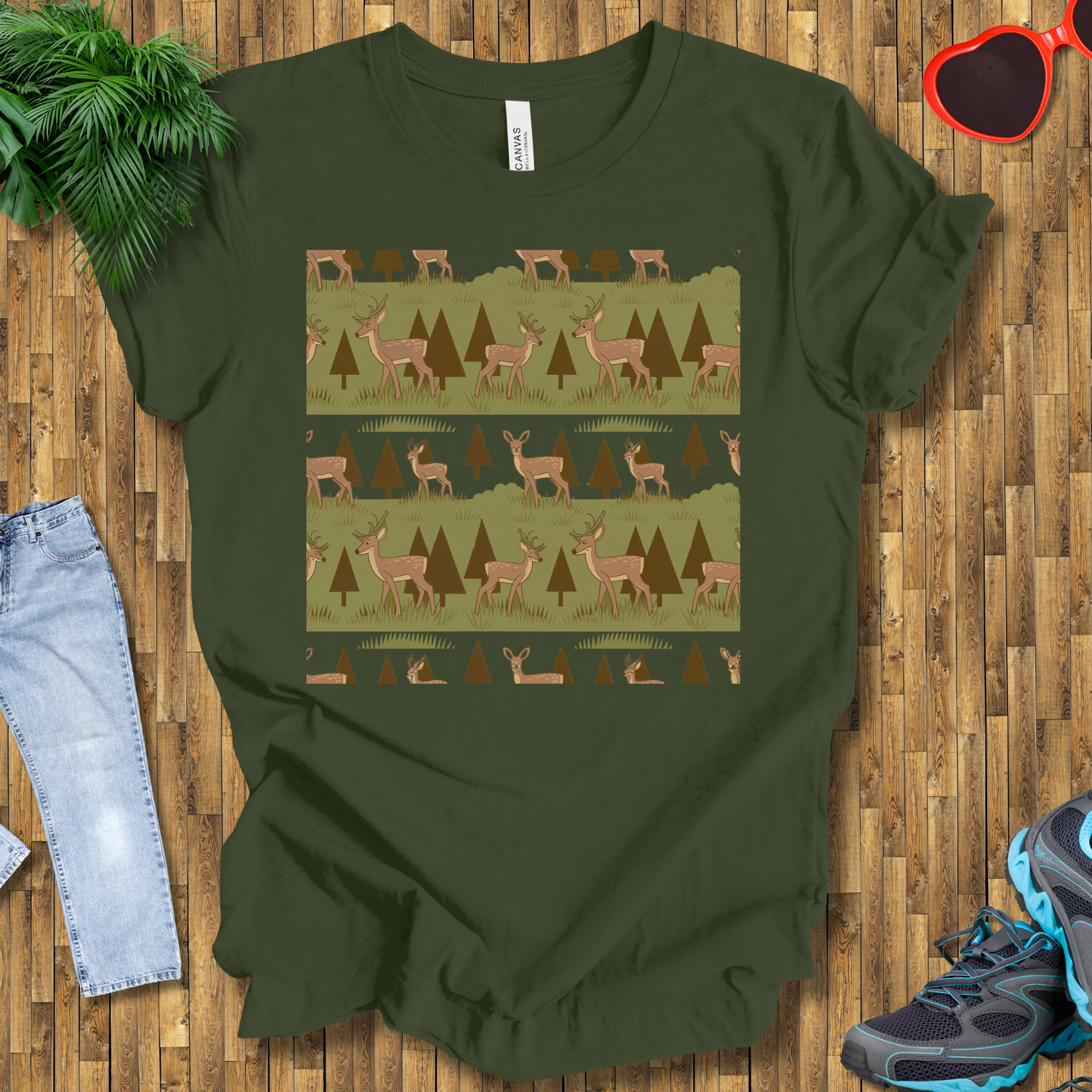 Trees and deers T-Shirt