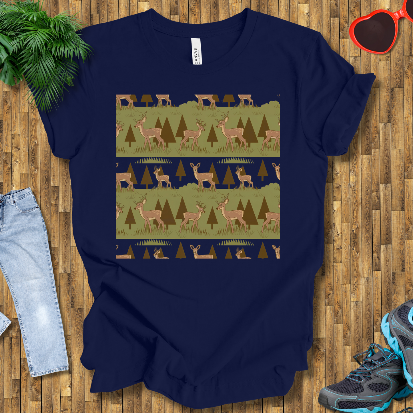 Trees and deers T-Shirt