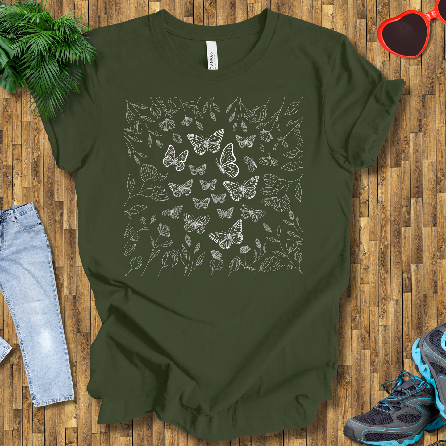 Butterflies and flowers T-Shirt