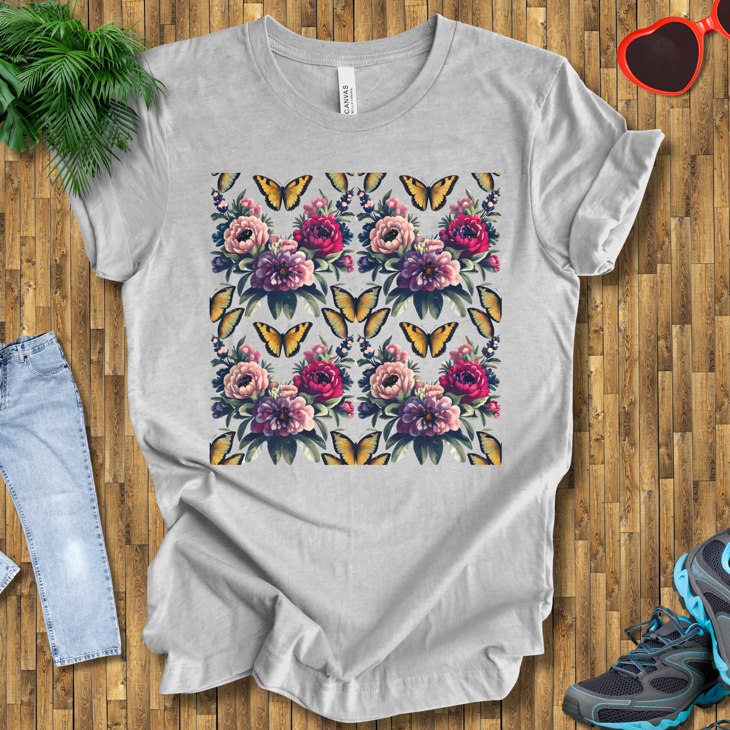 Butterflies and flowers T-Shirt