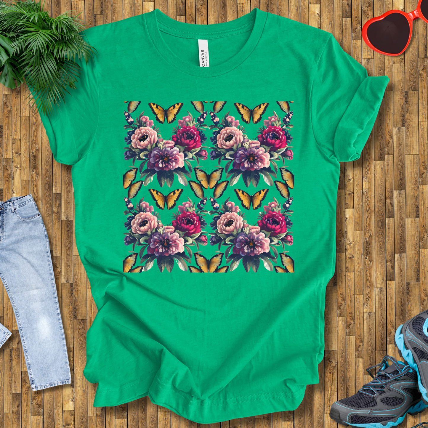 Butterflies and flowers T-Shirt