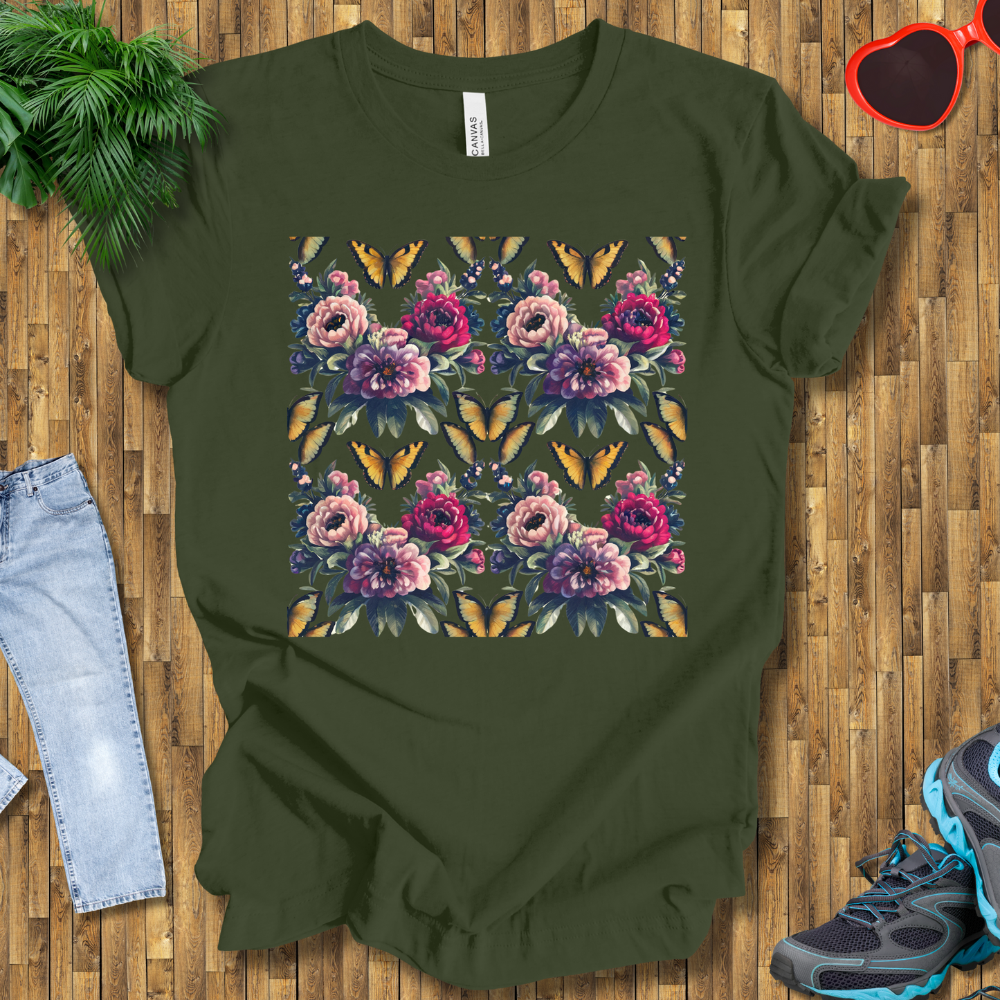 Butterflies and flowers T-Shirt