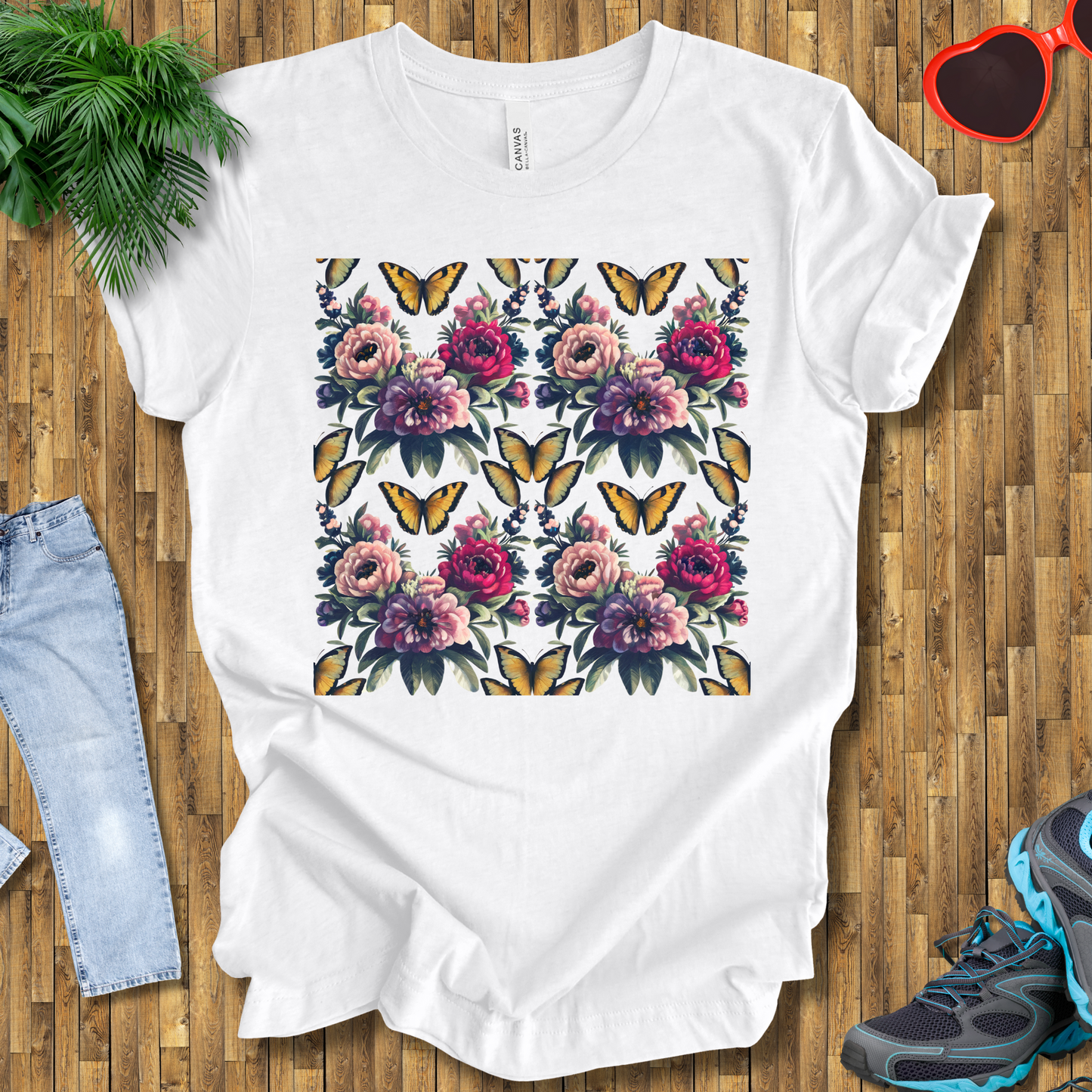 Butterflies and flowers T-Shirt