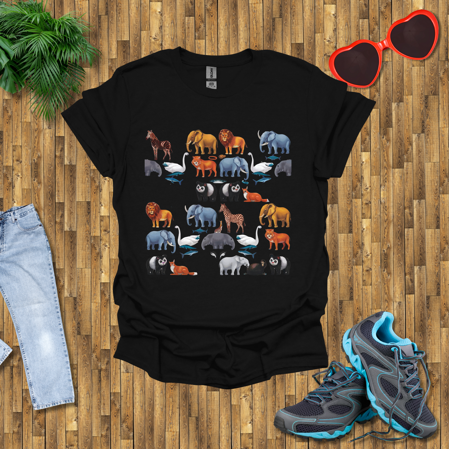 Pattern of animals T-Shirt