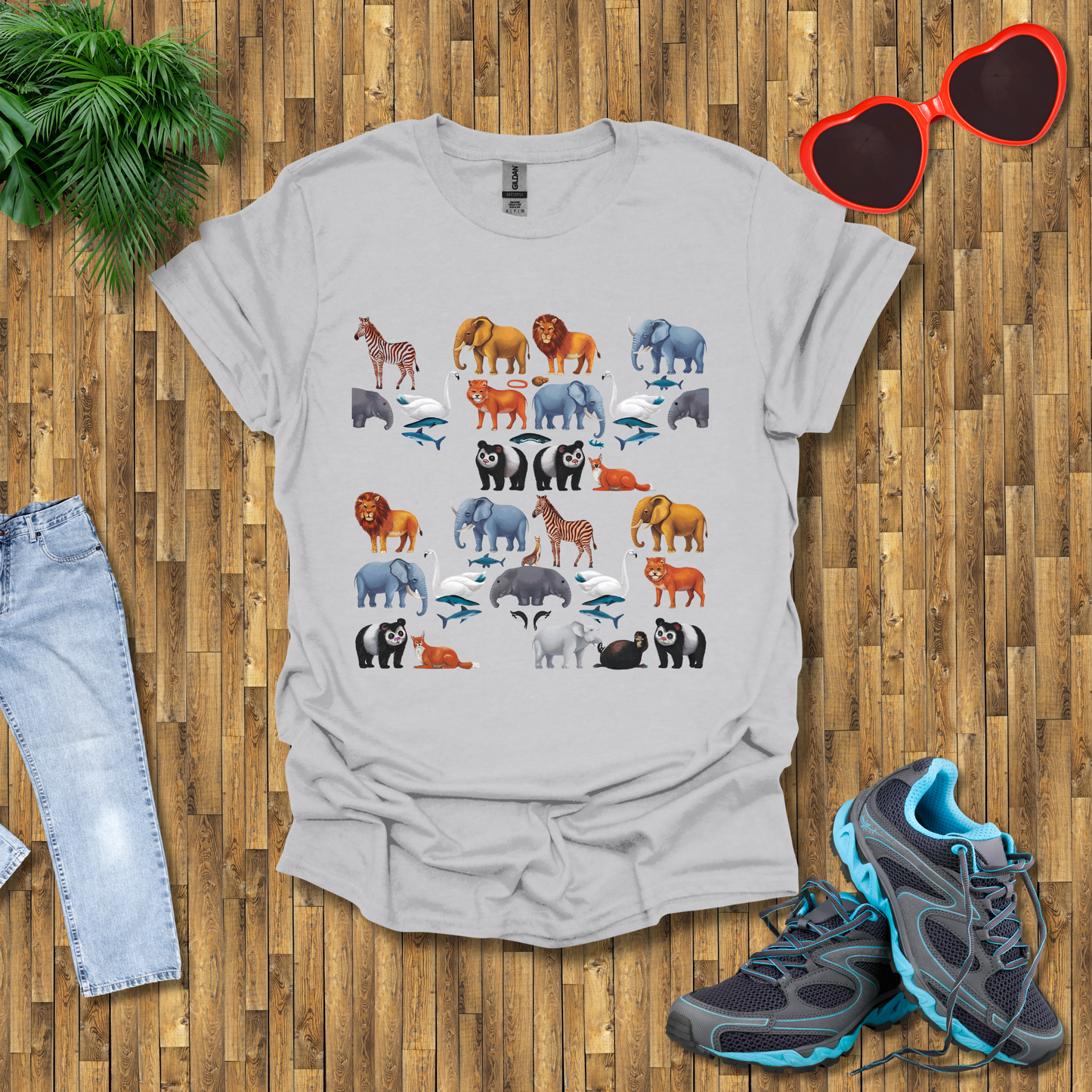 Pattern of animals T-Shirt