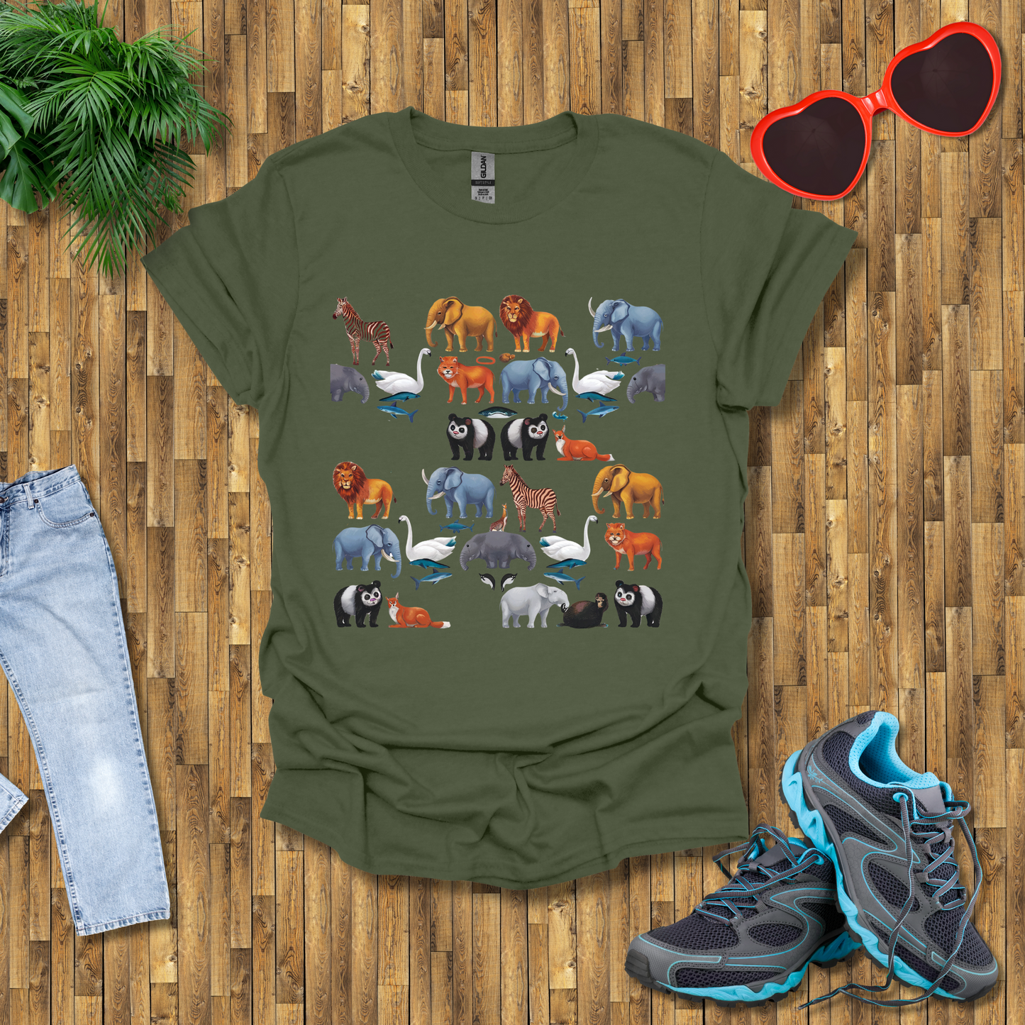 Pattern of animals T-Shirt