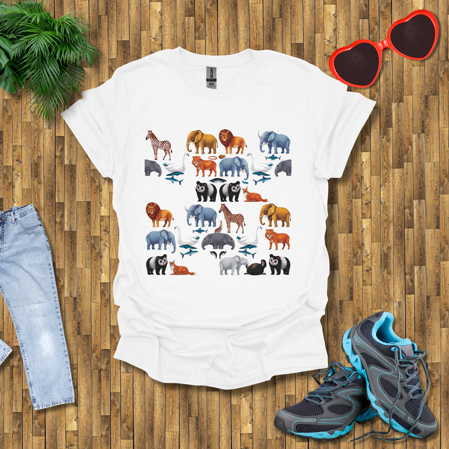 Pattern of animals T-Shirt