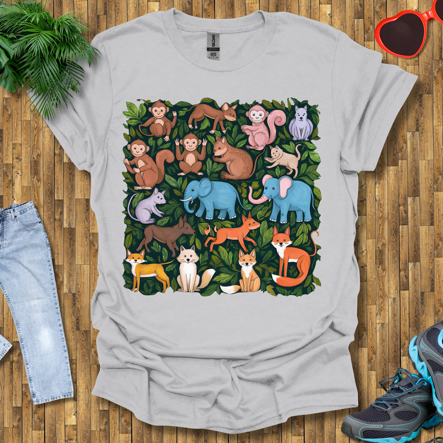 Pattern of animals T-Shirt