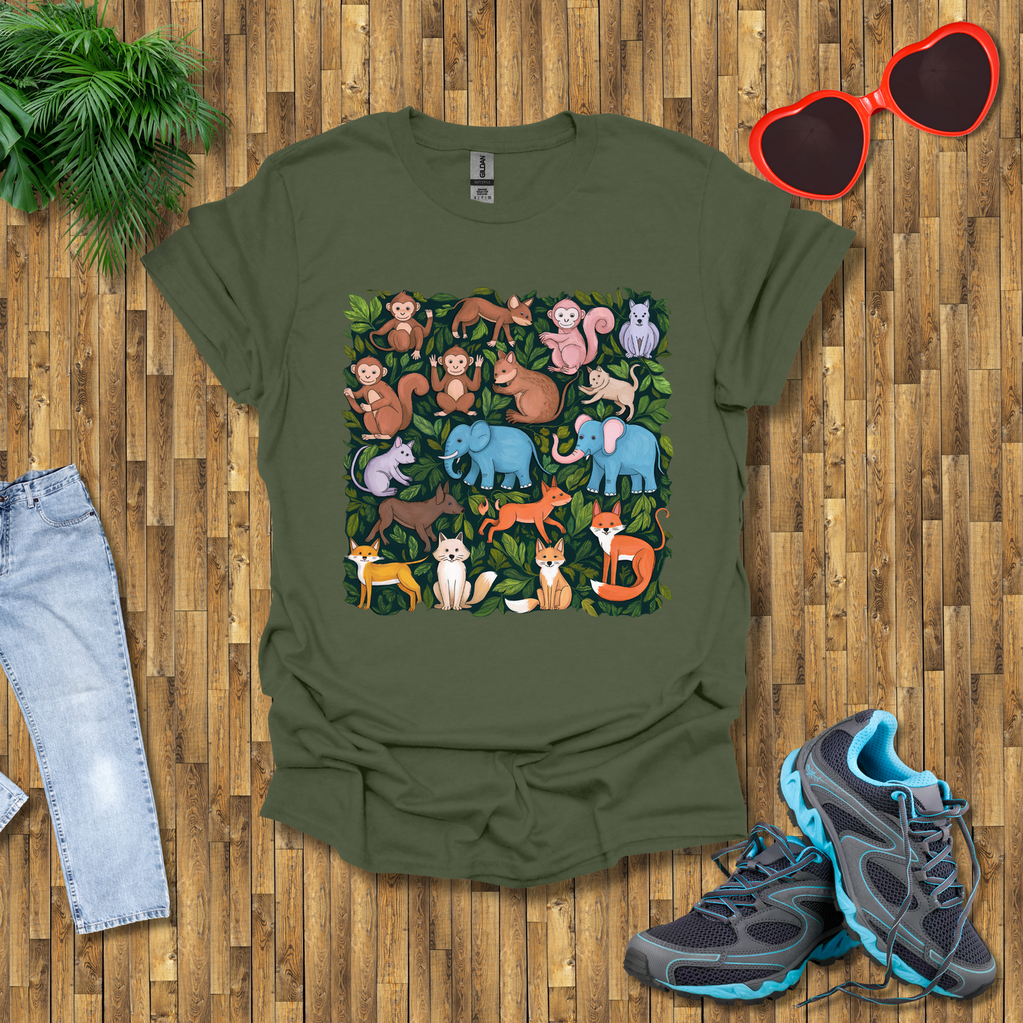 Pattern of animals T-Shirt