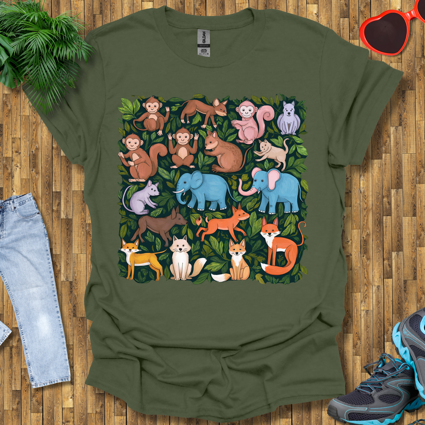 Pattern of animals T-Shirt