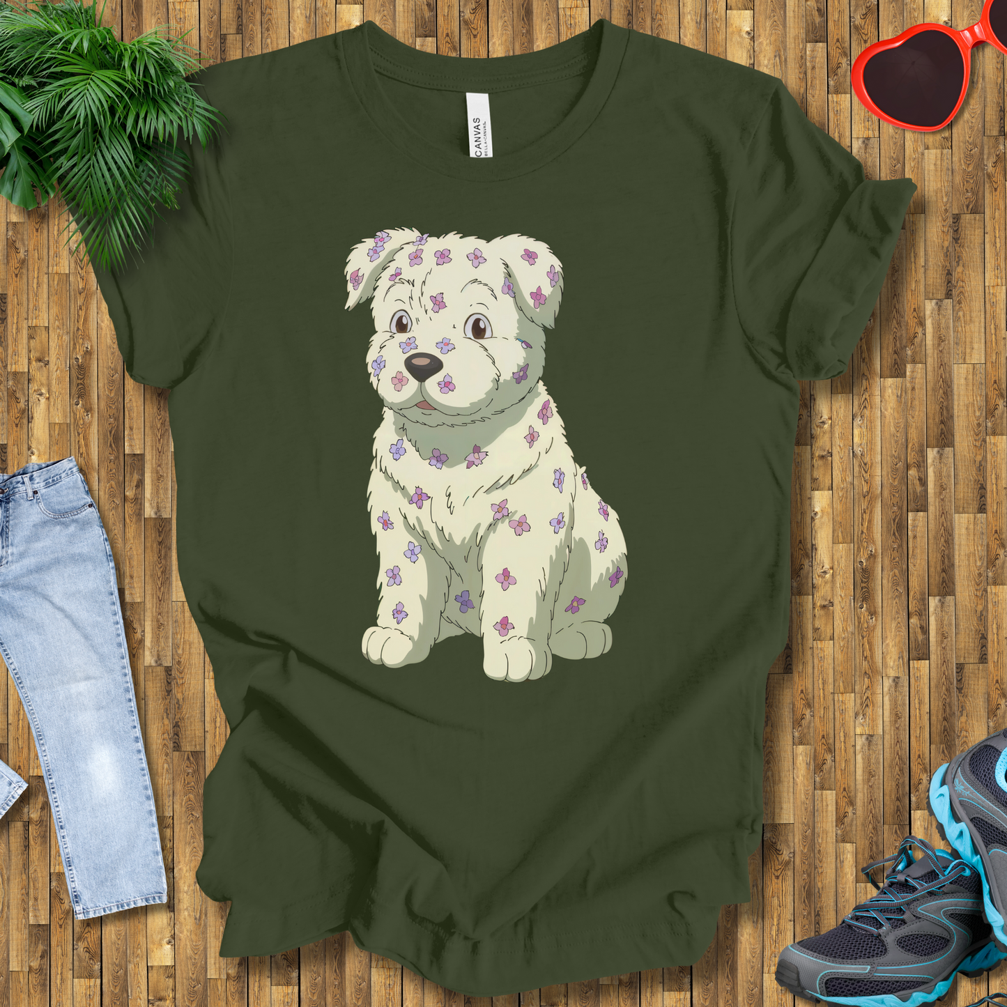 Flower puppy T-Shirt