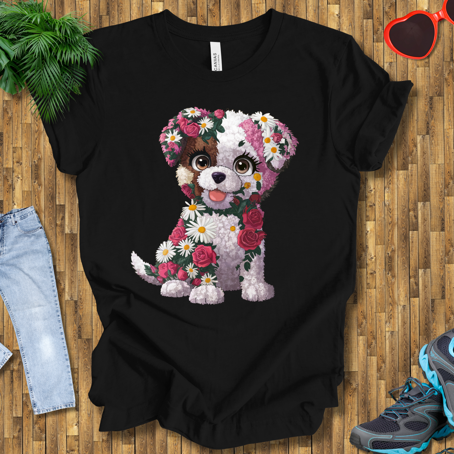 Flower puppy T-Shirt
