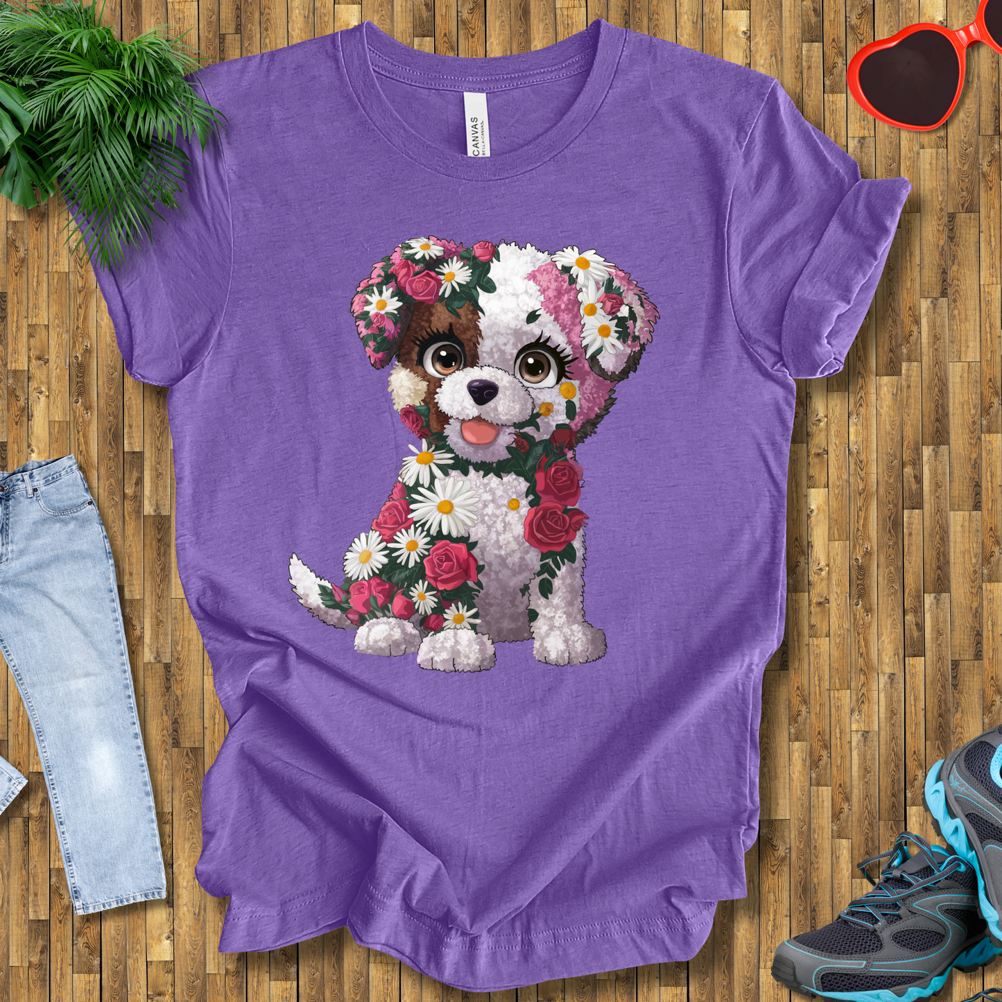 Flower puppy T-Shirt