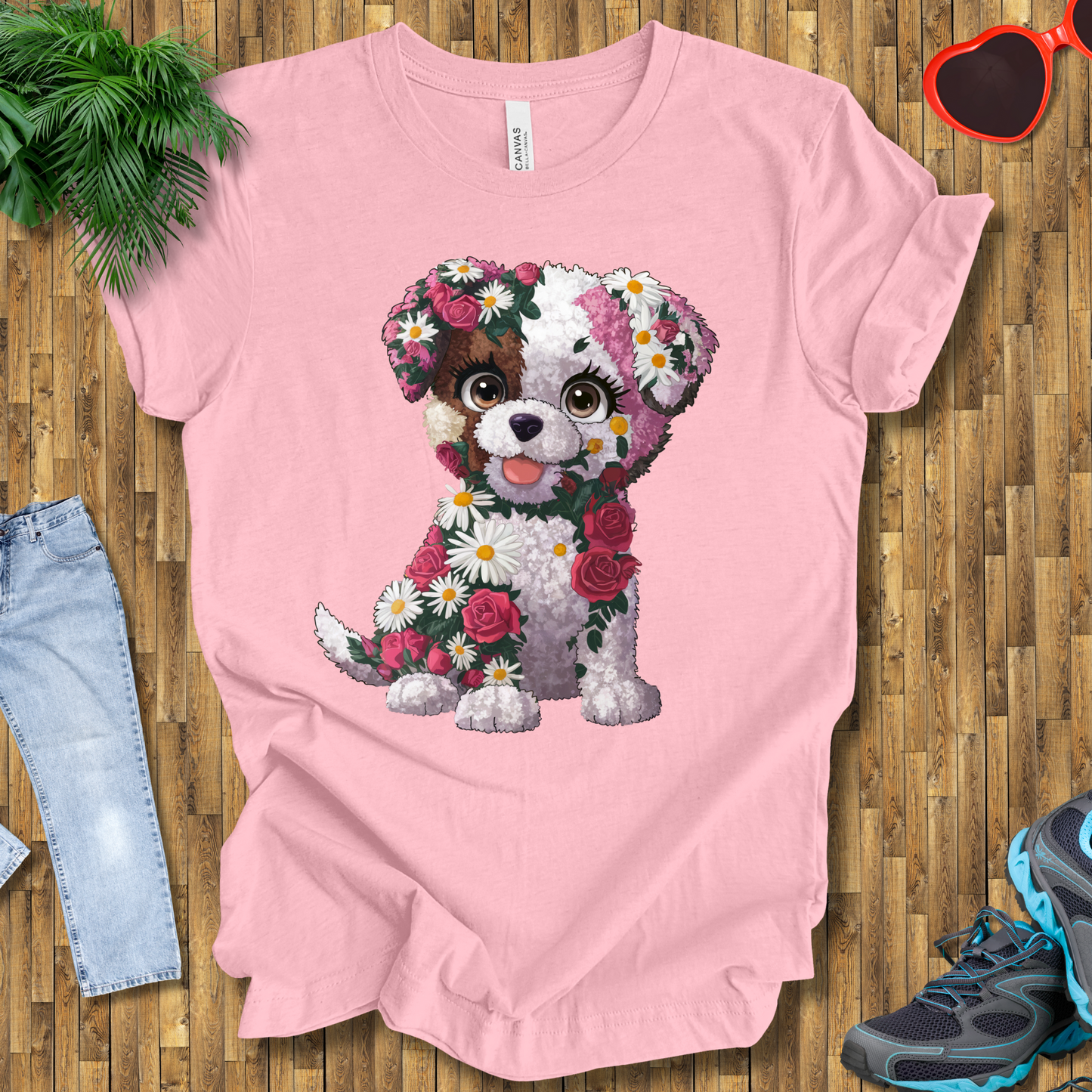 Flower puppy T-Shirt