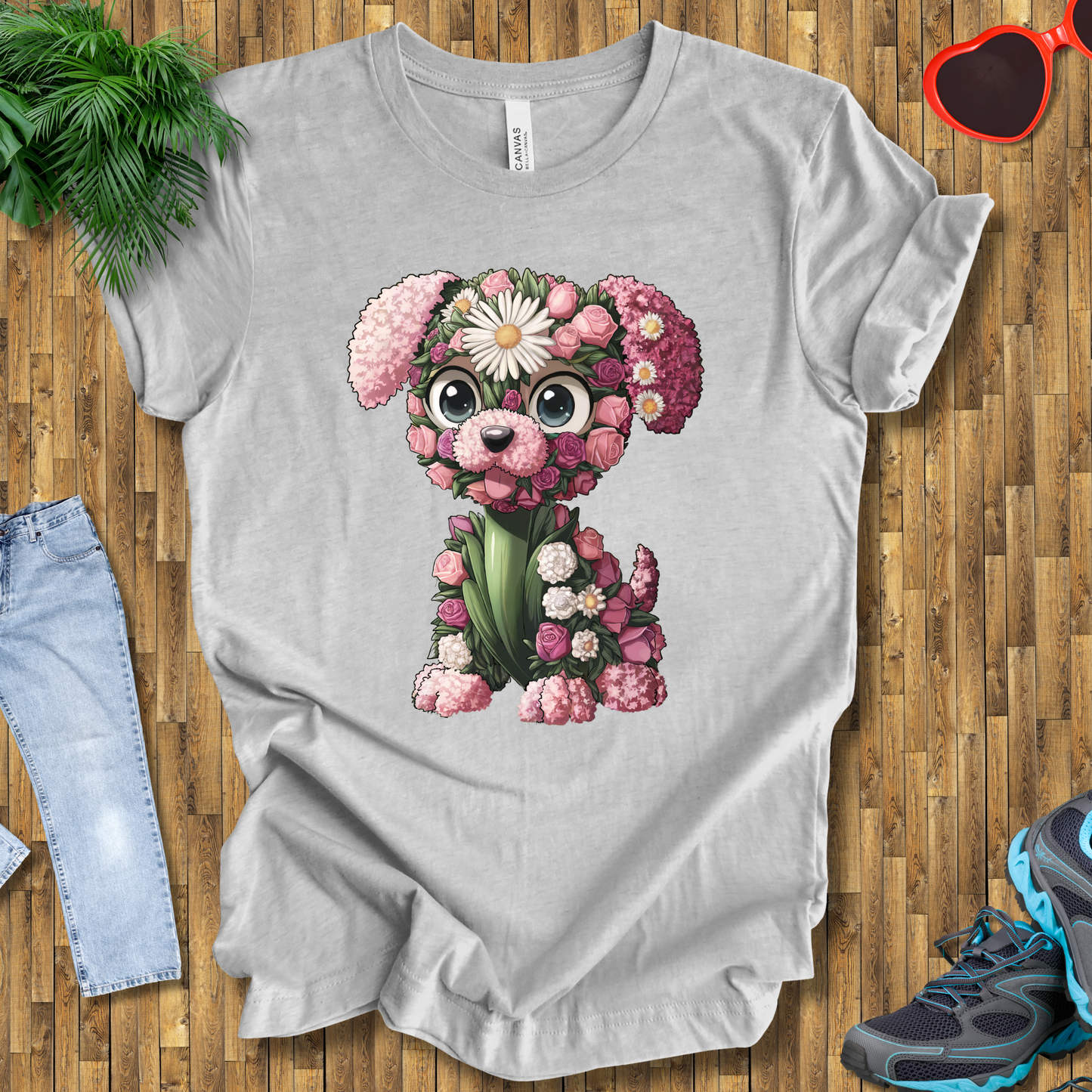 Flower puppy T-Shirt