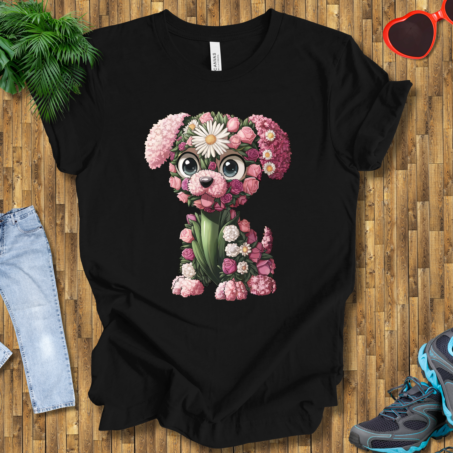 Flower puppy T-Shirt