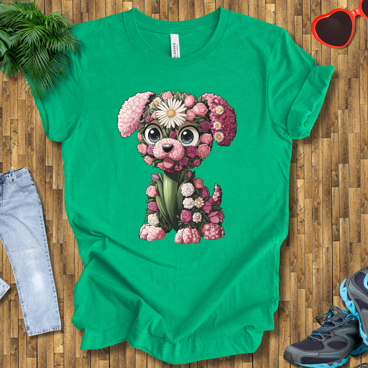 Flower puppy T-Shirt