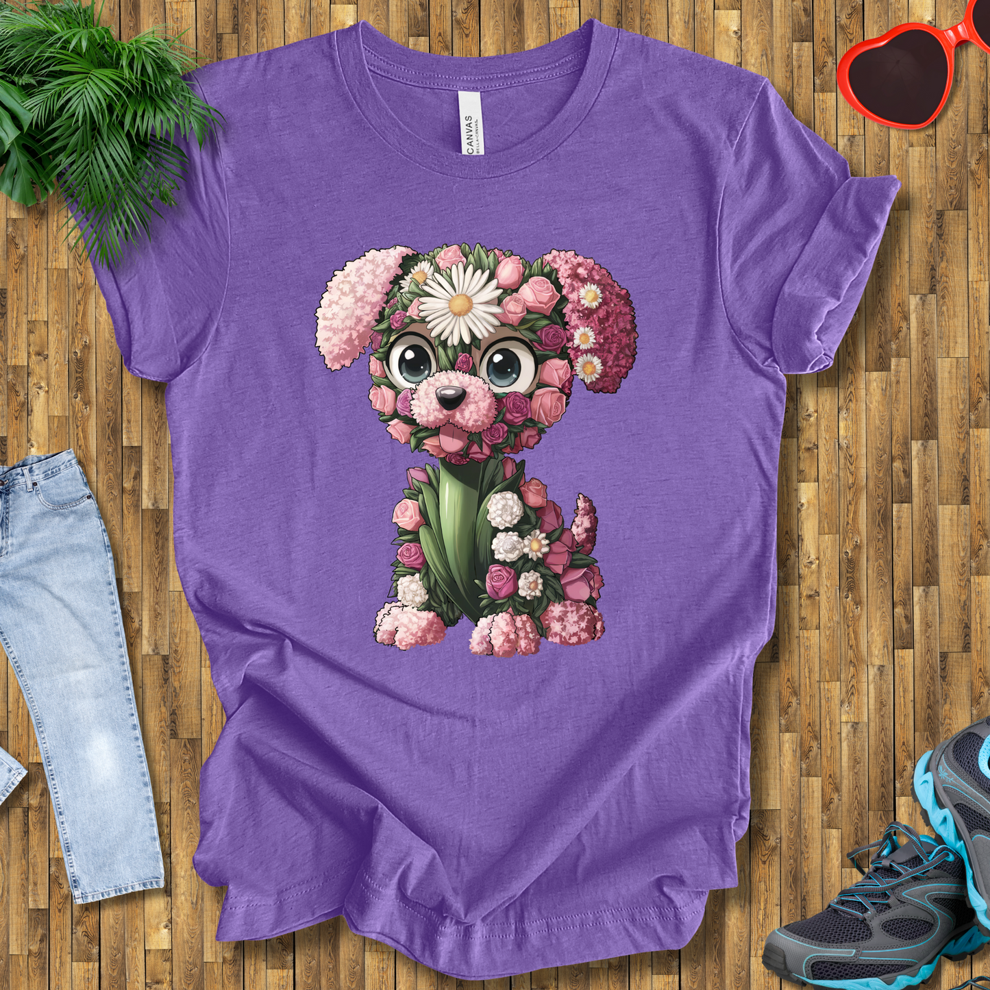 Flower puppy T-Shirt