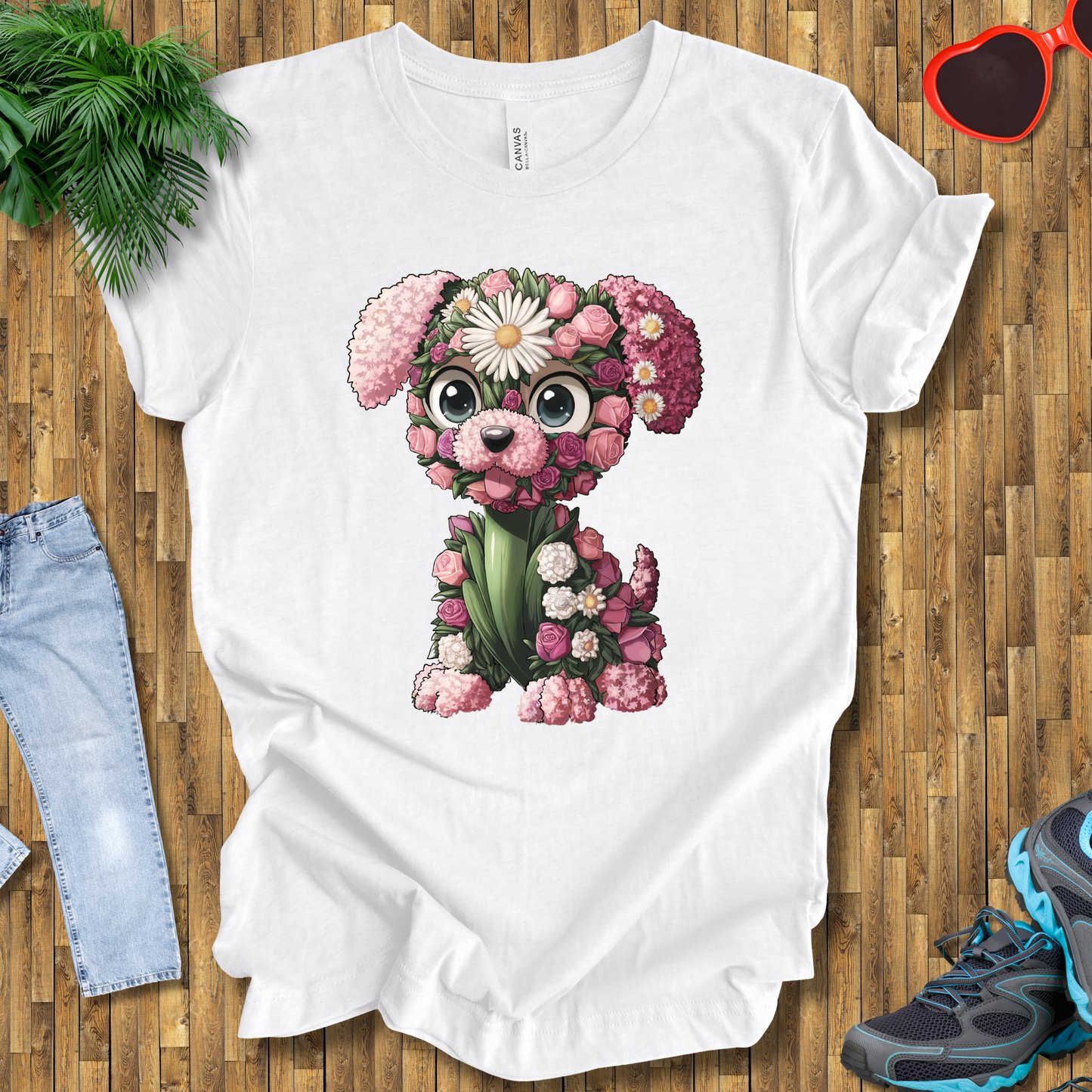Flower puppy T-Shirt