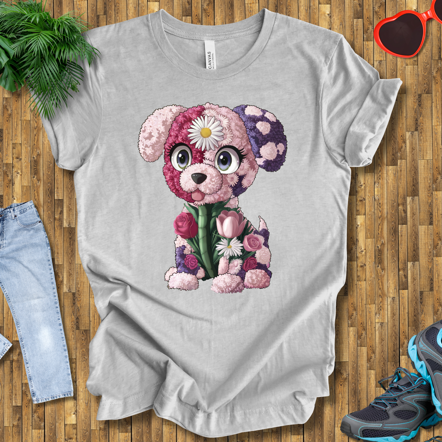 Flower puppy T-Shirt