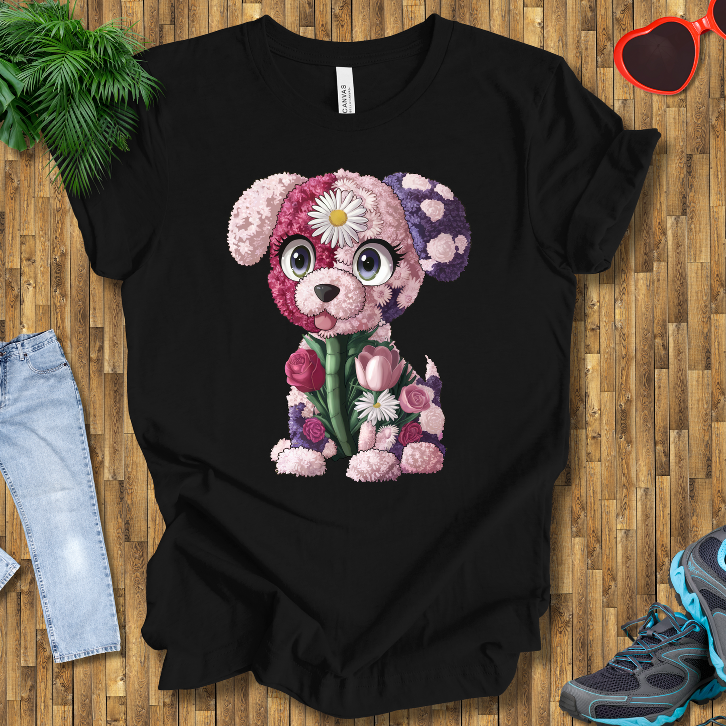 Flower puppy T-Shirt
