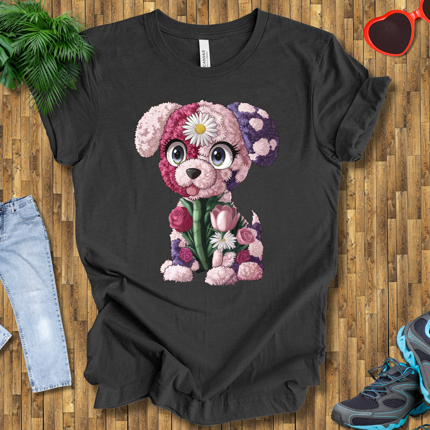 Flower puppy T-Shirt
