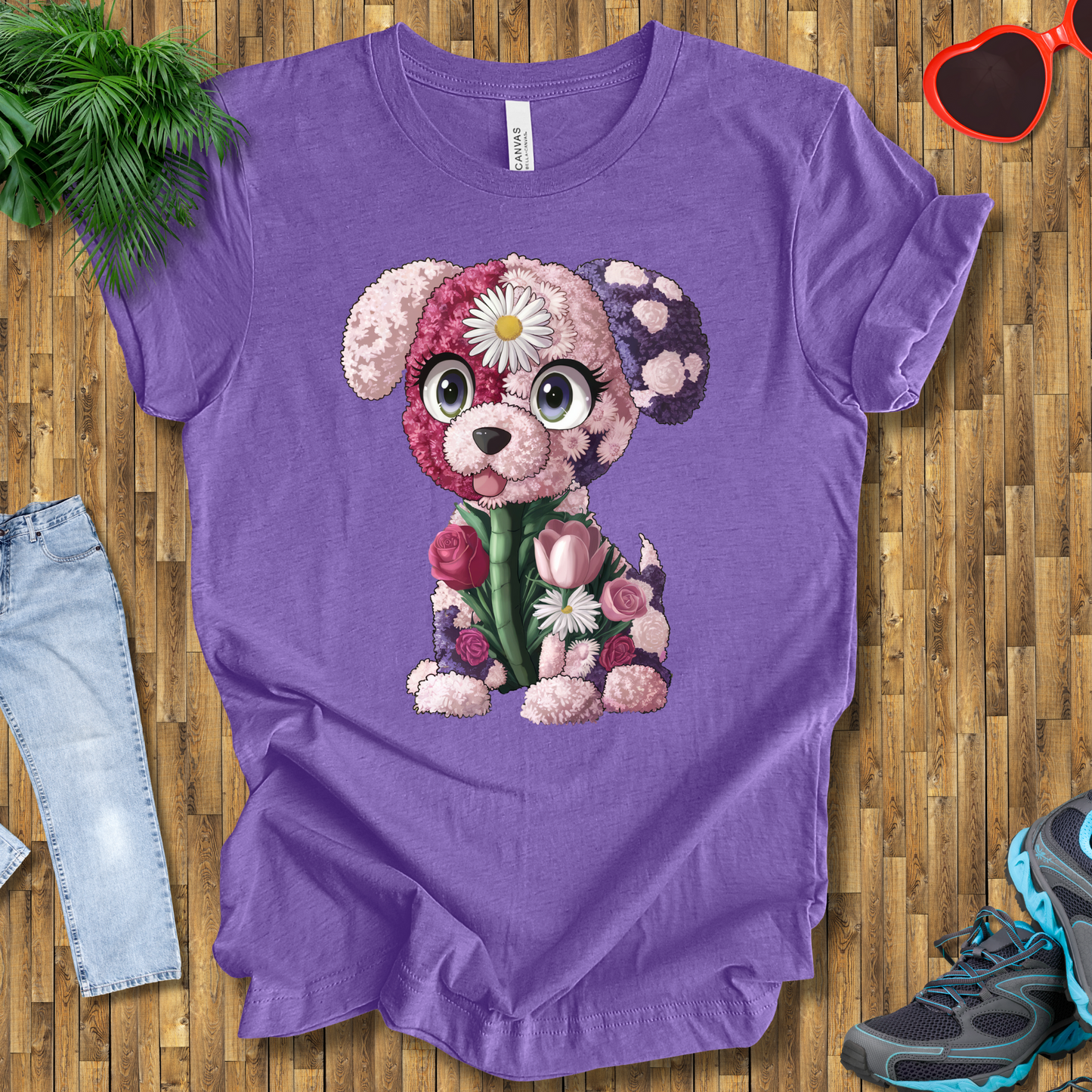 Flower puppy T-Shirt