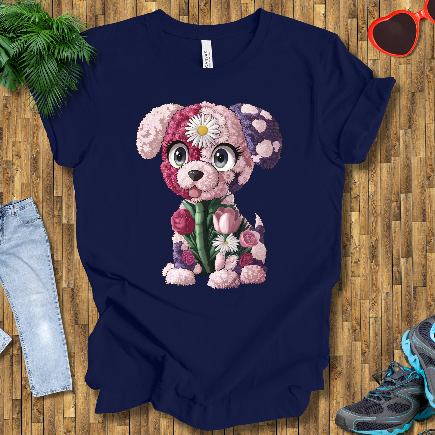 Flower puppy T-Shirt