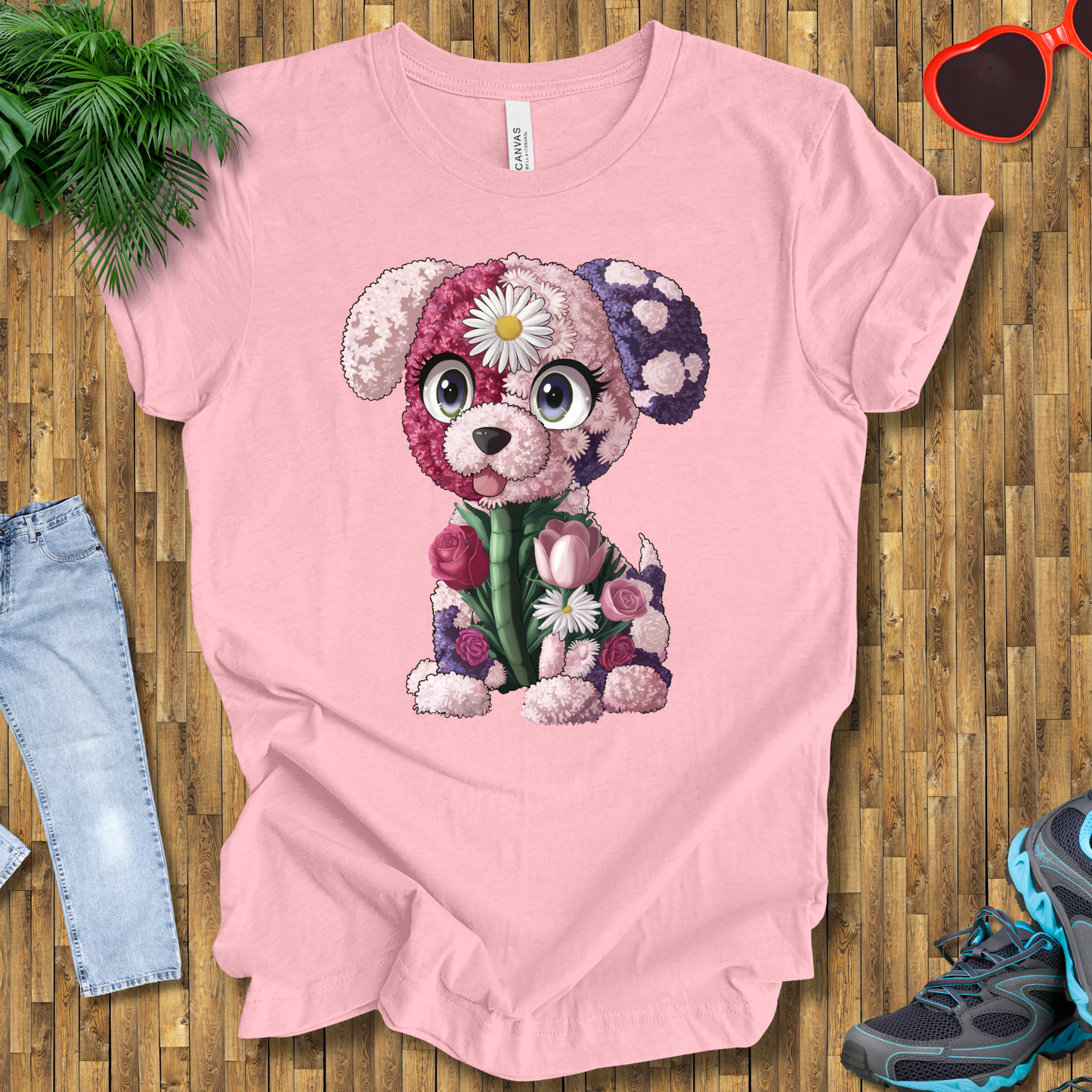 Flower puppy T-Shirt