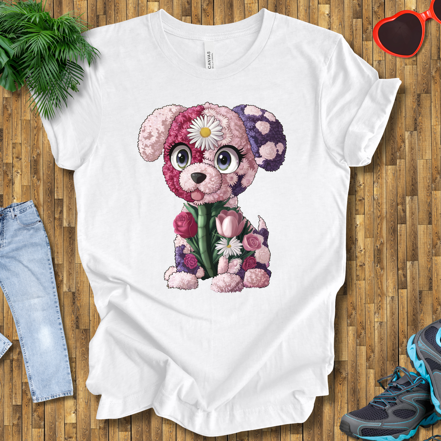 Flower puppy T-Shirt