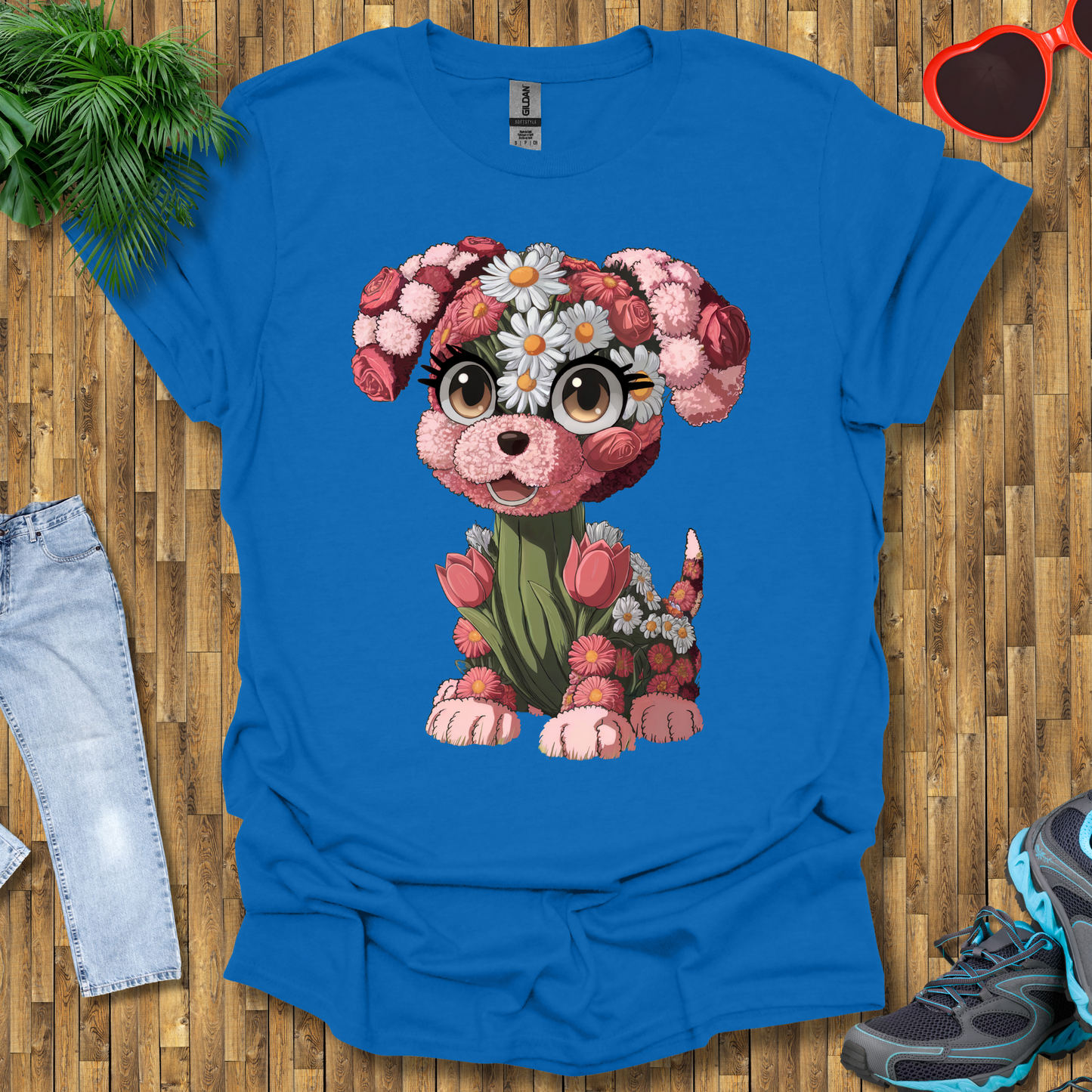 Flower Puppy T-Shirt
