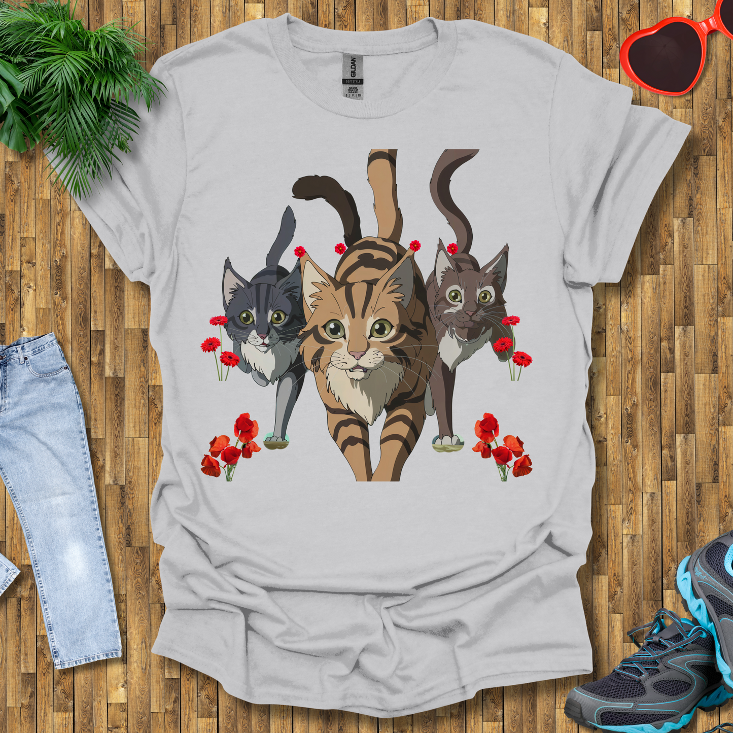 Cats hunting in the wild T-Shirt