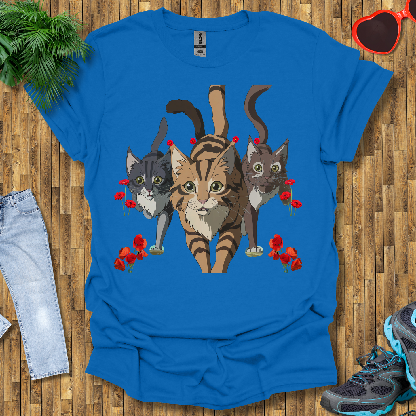 Cats hunting in the wild T-Shirt