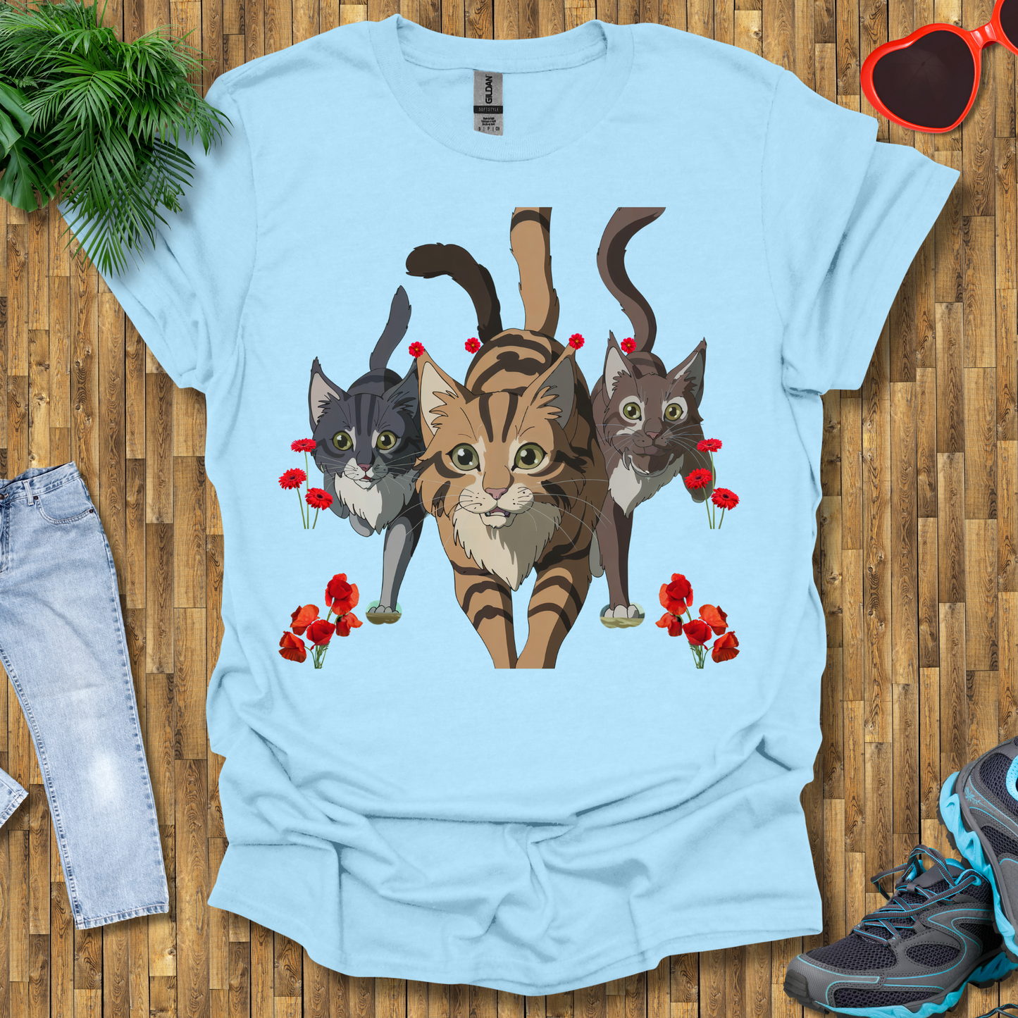 Cats hunting in the wild T-Shirt
