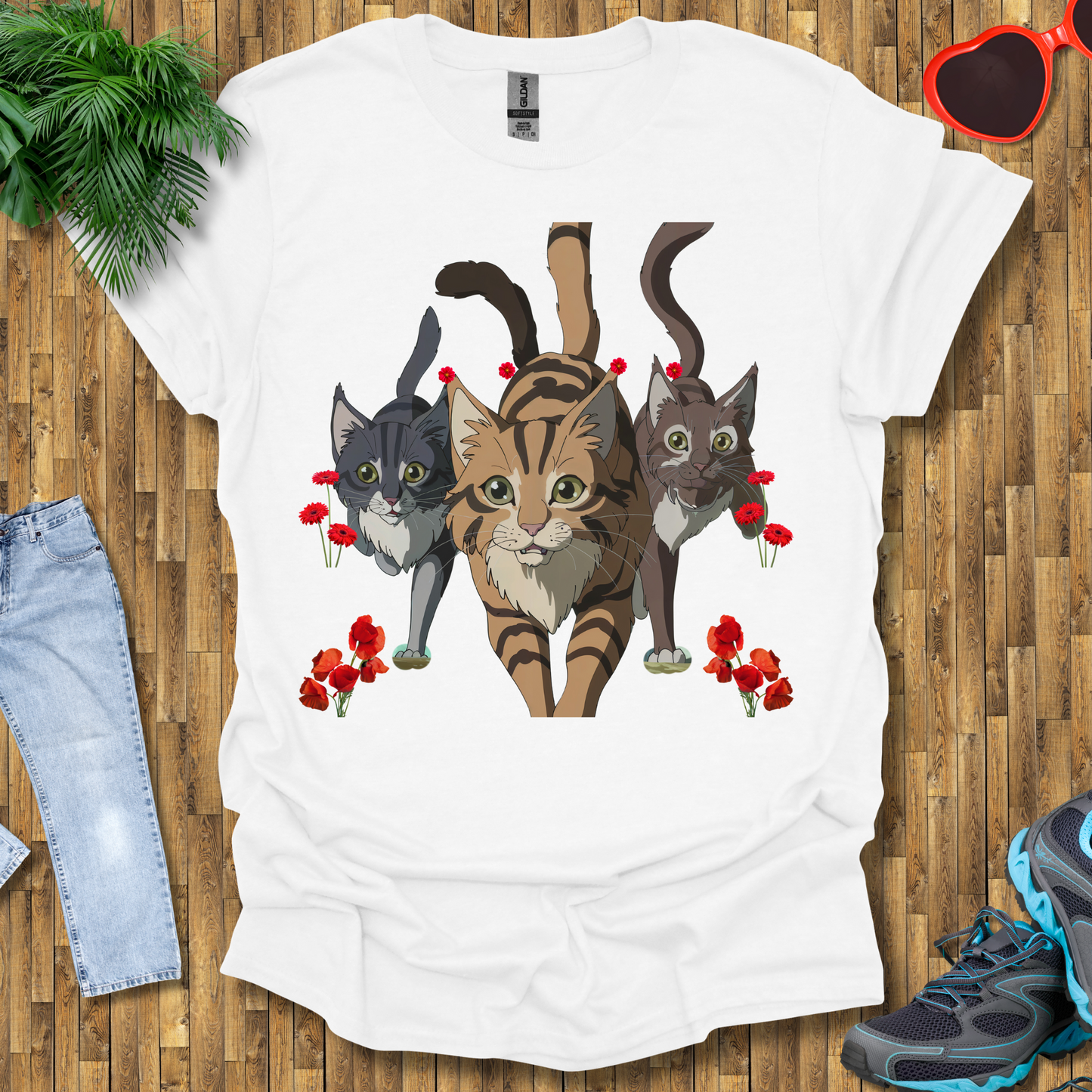 Cats hunting in the wild T-Shirt