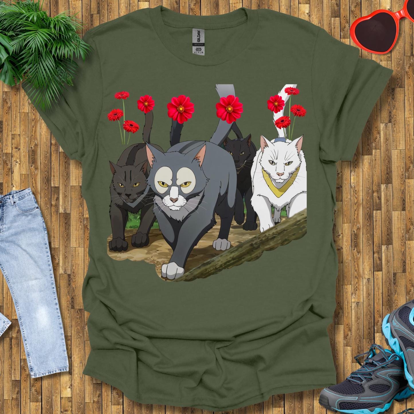 Cats hunting in the wild T-Shirt