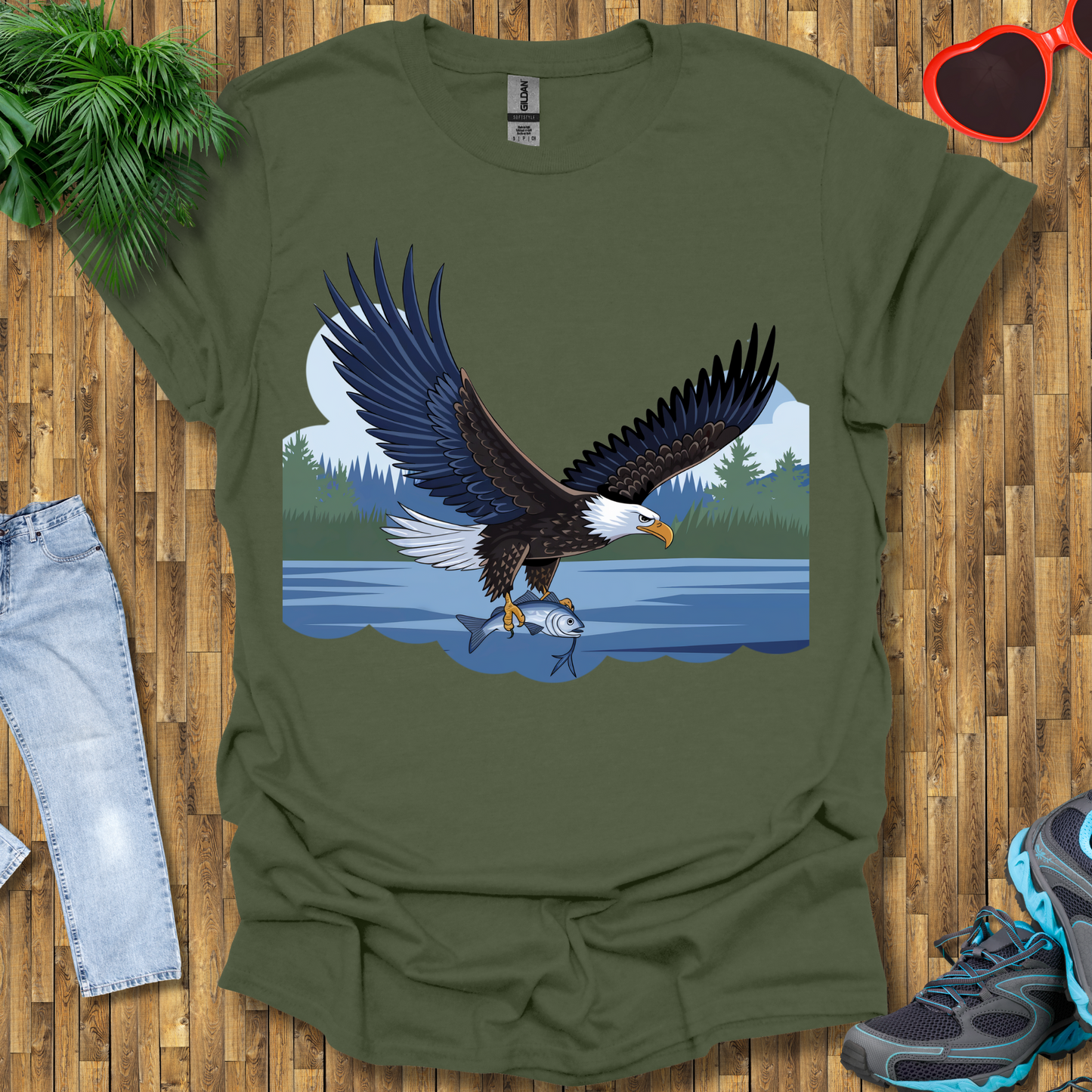 Eagle fishing T-Shirt