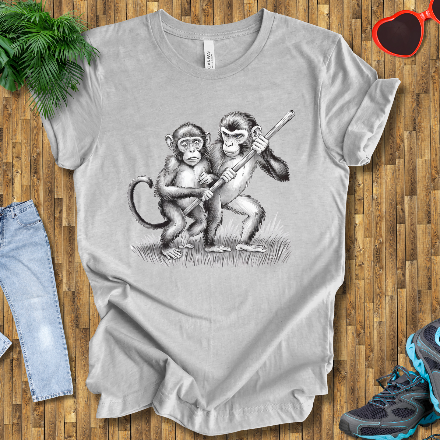 Monkey fights T-Shirt