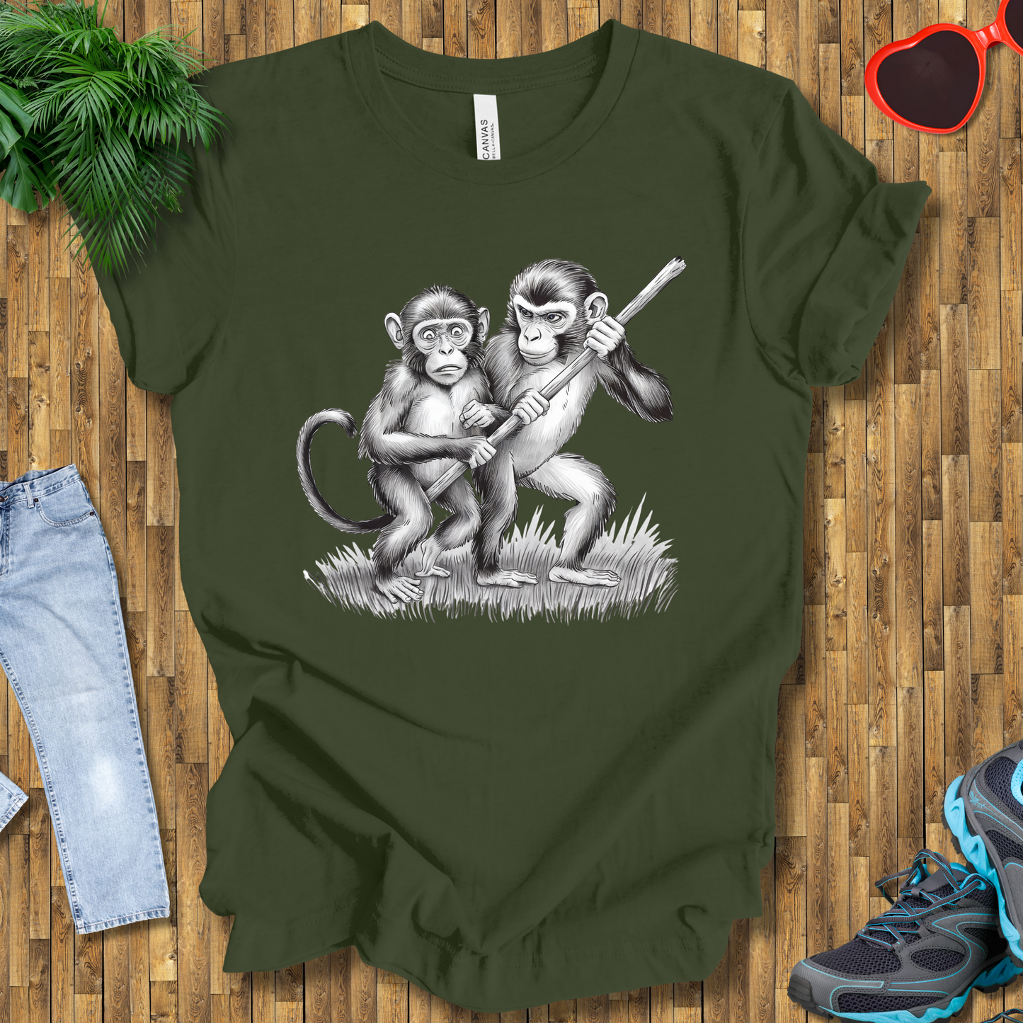 Monkey fights T-Shirt
